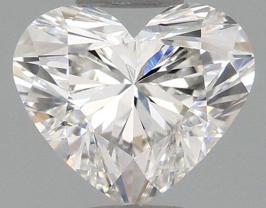 Lab-Grown Heart Diamond - 0.96 Carats, F Color, VVS2 Clarity - Certified by IGI - Report Number: LG685596937