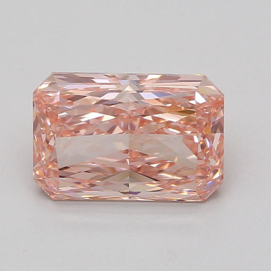 Lab-Grown Radiant Diamond - 6.07 Carats, Fancy Vivid Pink Color, VS1 Clarity - Certified by IGI - Report Number: LG687586541