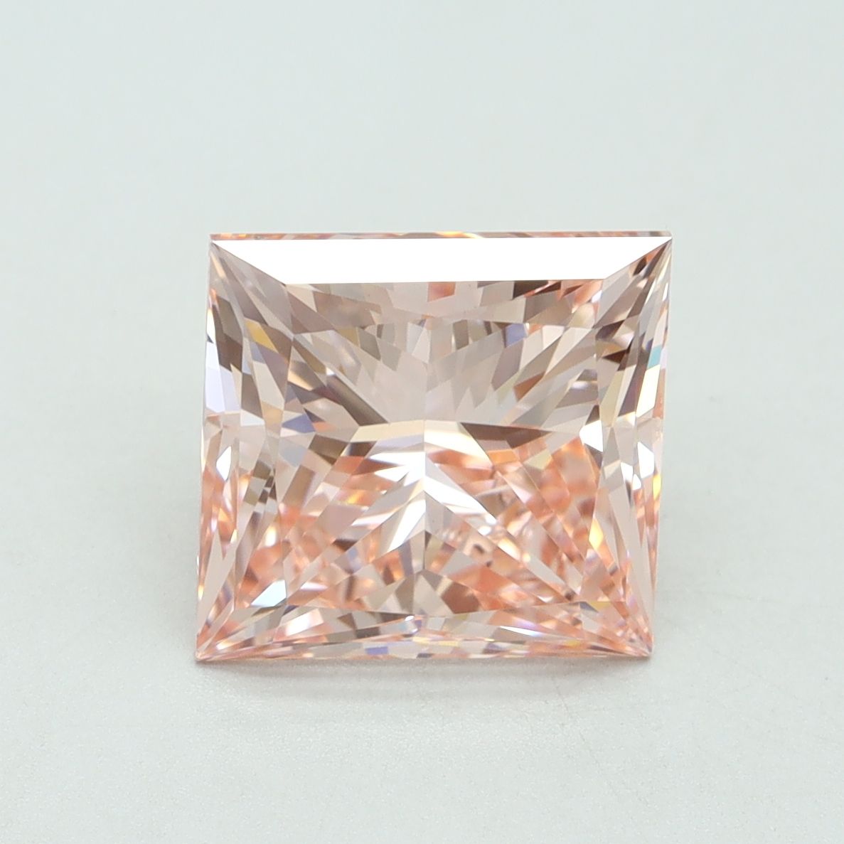 Lab-Grown Princess Diamond - 4.0 Carats, Fancy Intense Pink Color, VS1 Clarity - Certified by IGI - Report Number: LG561295408