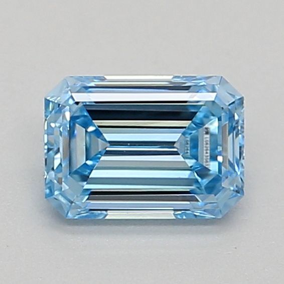 Lab-Grown Emerald Diamond - 0.31 Carats, Fancy Intense Blue Color, VVS2 Clarity - Certified by IGI - Report Number: LG626435633