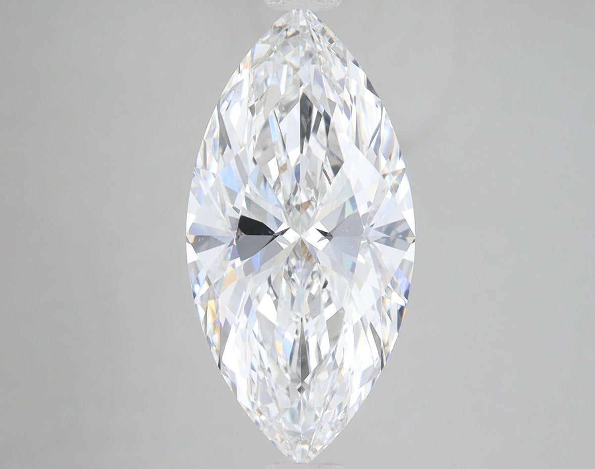 Lab-Grown Marquise Diamond - 3.47 Carats, E Color, VS1 Clarity - Certified by GIA - Report Number: 1508690390