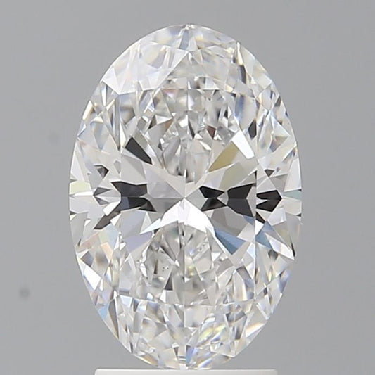 Lab-Grown Oval Diamond - 2.59 Carats, D Color, VVS2 Clarity - Certified by IGI - Report Number: LG715575404
