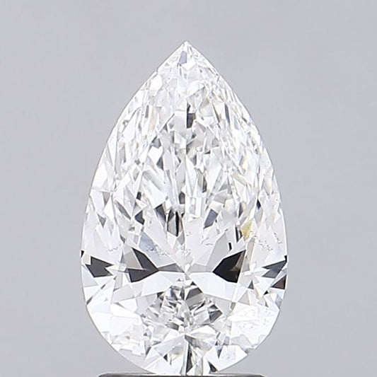 Lab-Grown Pear Diamond - 2.0 Carats, E Color, VS2 Clarity - Certified by IGI - Report Number: LG683538571