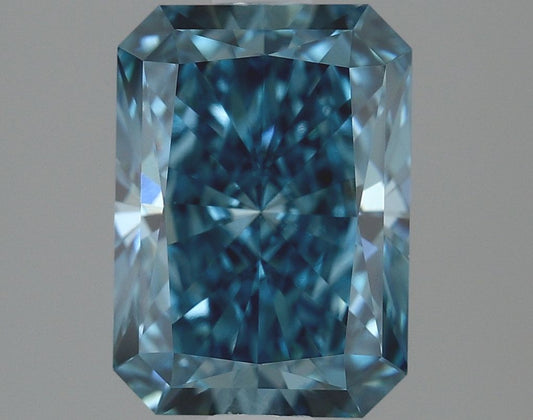 Lab-Grown Radiant Diamond - 2.03 Carats, Fancy Vivid Blue Color, VS1 Clarity - Certified by IGI - Report Number: LG634405650