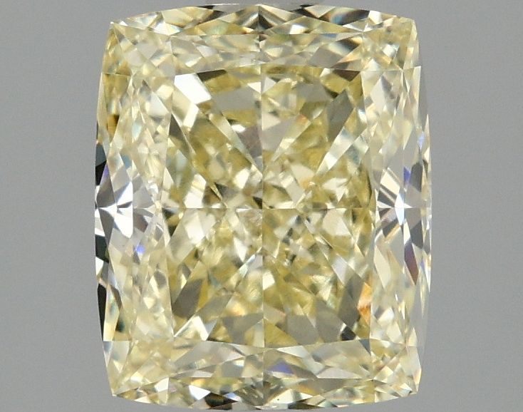 Lab-Grown Cushion Diamond - 2.05 Carats, Fancy Yellow Color, VS1 Clarity - Certified by IGI - Report Number: LG674532098