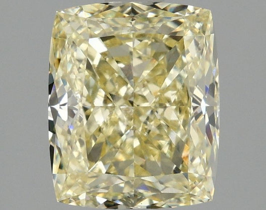 Lab-Grown Cushion Diamond - 2.05 Carats, Fancy Yellow Color, VS1 Clarity - Certified by IGI - Report Number: LG674532098
