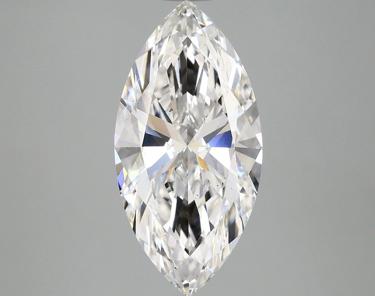 Lab-Grown Marquise Diamond - 2.96 Carats, E Color, VS2 Clarity - Certified by IGI - Report Number: LG691532005