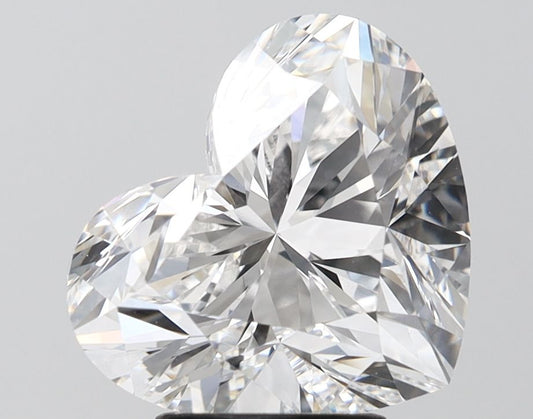 Lab-Grown Heart Diamond - 4.5 Carats, E Color, VVS2 Clarity - Certified by IGI - Report Number: LG691580023
