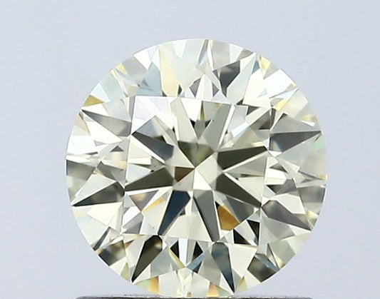 Lab-Grown Round Diamond - 1.04 Carats, Fancy Yellow Color, VVS2 Clarity - Certified by IGI - Report Number: LG671433217
