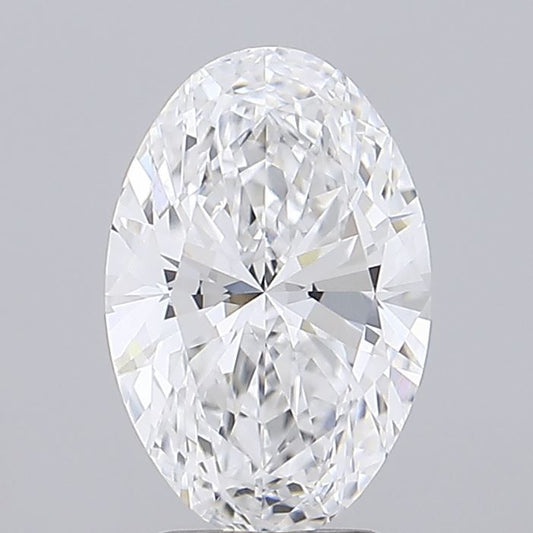 Lab-Grown Oval Diamond - 2.51 Carats, D Color, VVS2 Clarity - Certified by IGI - Report Number: LG700507775