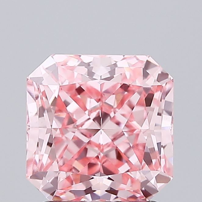 Square Radiant 2.19ct Fancy Vivid Pink VVS2 - Cut • IGI • LG698547203