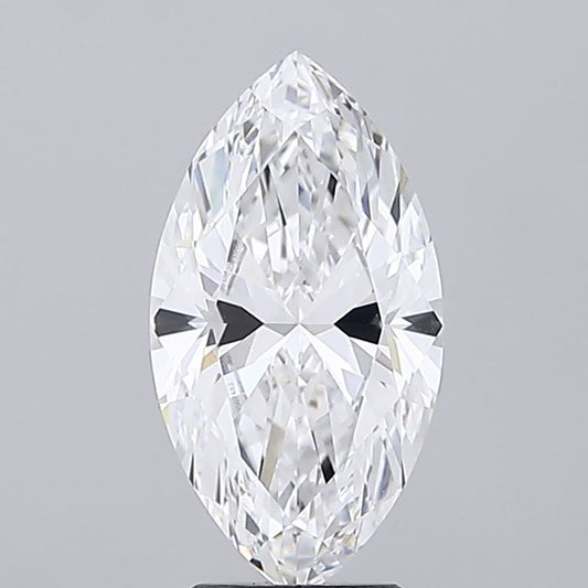 Lab-Grown Marquise Diamond - 3.57 Carats, D Color, VVS2 Clarity - Certified by IGI - Report Number: LG689507482