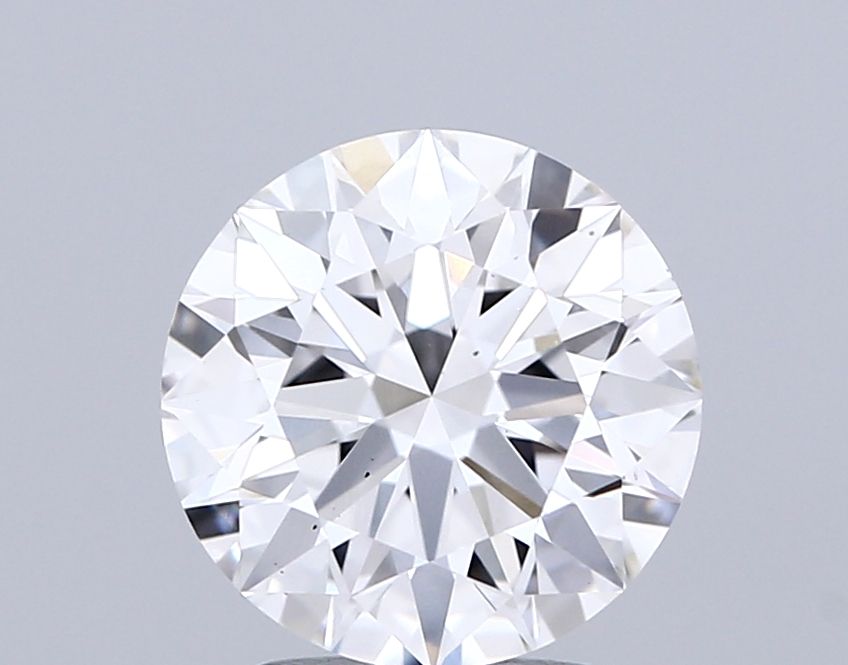 Lab-Grown Round Diamond - 2.5 Carats, E Color, VS2 Clarity - Certified by IGI - Report Number: LG678503764