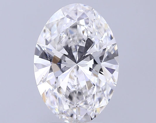 Lab-Grown Oval Diamond - 3.53 Carats, E Color, VVS2 Clarity - Certified by IGI - Report Number: LG717594735