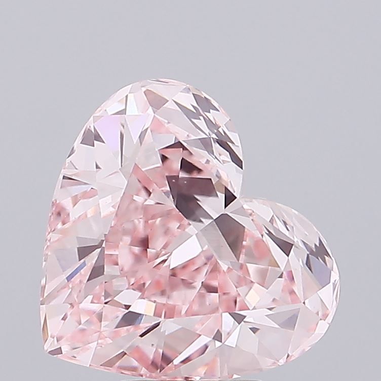 Lab-Grown Heart Diamond - 6.41 Carats, Fancy Pink Color, VS1 Clarity - Certified by IGI - Report Number: LG688505977