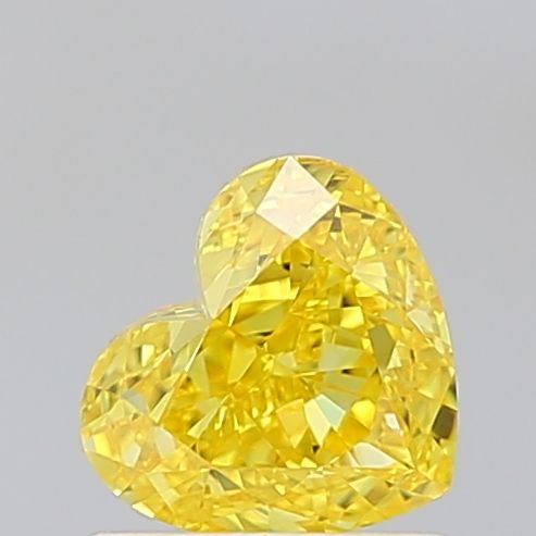Lab-Grown Heart Diamond - 1.03 Carats, Fancy Vivid Yellow Color, VVS1 Clarity - Certified by IGI - Report Number: LG678526117