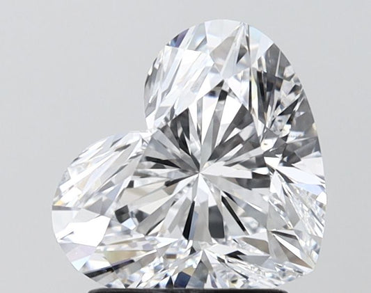 Lab-Grown Heart Diamond - 1.99 Carats, D Color, VVS2 Clarity - Certified by IGI - Report Number: LG689529021