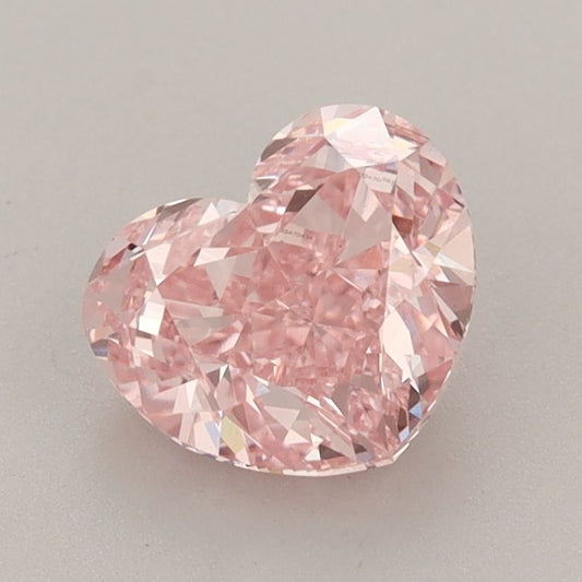 Lab-Grown Heart Diamond - 1.6 Carats, Fancy Vivid Pink Color, VVS2 Clarity - Certified by IGI - Report Number: LG632470434