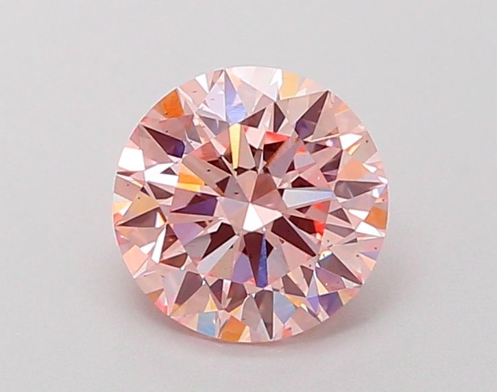 Lab-Grown Round Diamond - 1.6 Carats, Fancy Intense Pink Color, VS2 Clarity - Certified by IGI - Report Number: LG686507639