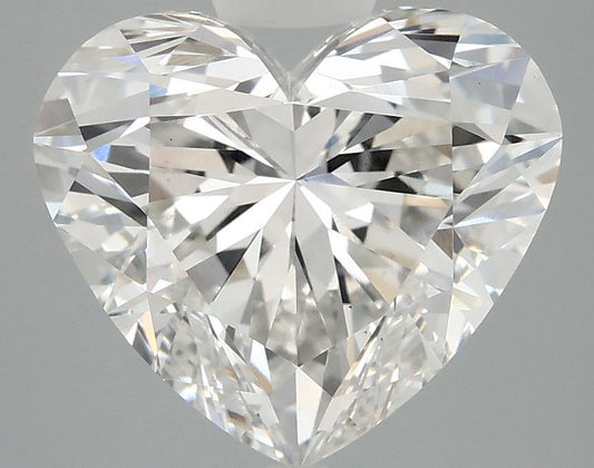 Lab-Grown Heart Diamond - 4.6 Carats, F Color, VS1 Clarity - Certified by IGI - Report Number: LG710545342