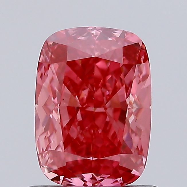 Lab-Grown Cushion Diamond - 1.04 Carats, Fancy Vivid Pink Color, VS2 Clarity - Certified by IGI - Report Number: LG679516662