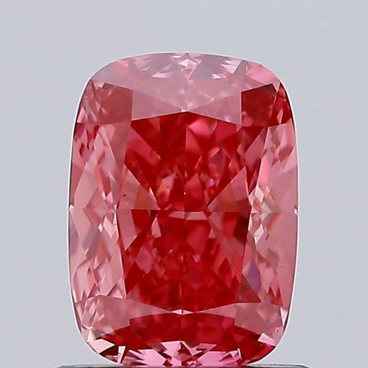 Lab-Grown Cushion Diamond - 1.04 Carats, Fancy Vivid Pink Color, VS2 Clarity - Certified by IGI - Report Number: LG679516662