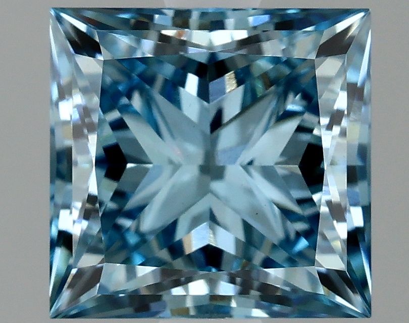 Lab-Grown Princess Diamond - 2.12 Carats, Fancy Vivid Blue Color, VS1 Clarity - Certified by IGI - Report Number: LG635403179