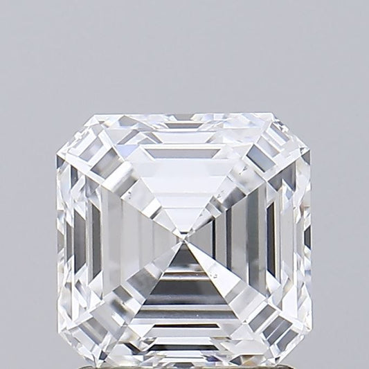 Lab-Grown Asscher Diamond - 1.55 Carats, D Color, VS2 Clarity - Certified by GIA - Report Number: 6492933827