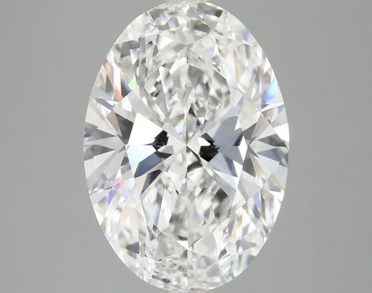 Lab-Grown Oval Diamond - 4.01 Carats, F Color, VVS2 Clarity - Certified by IGI - Report Number: LG694575194