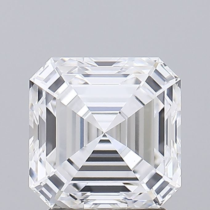 Lab-Grown Asscher Diamond - 2.55 Carats, D Color, VVS2 Clarity - Certified by GIA - Report Number: 6522420754