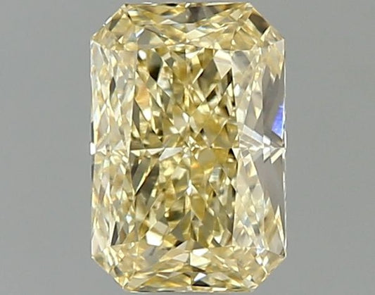 Lab-Grown Radiant Diamond - 1.0 Carats, Fancy Yellow Color, VVS2 Clarity - Certified by IGI - Report Number: LG663405850