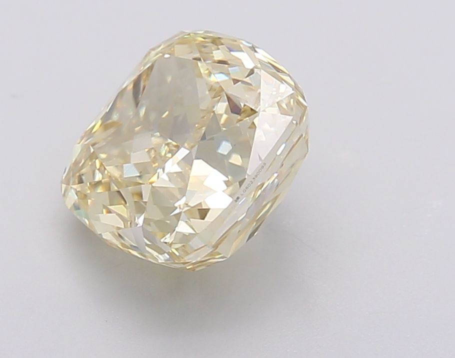 Lab-Grown Cushion Diamond - 3.5 Carats, Fancy Intense Yellow Color, VS1 Clarity - Certified by IGI - Report Number: LG602390095