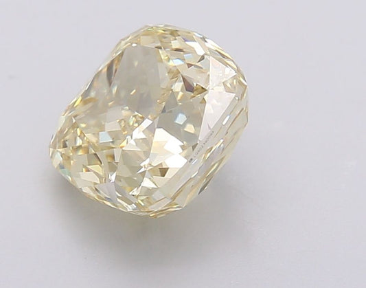 Lab-Grown Cushion Diamond - 3.5 Carats, Fancy Intense Yellow Color, VS1 Clarity - Certified by IGI - Report Number: LG602390095