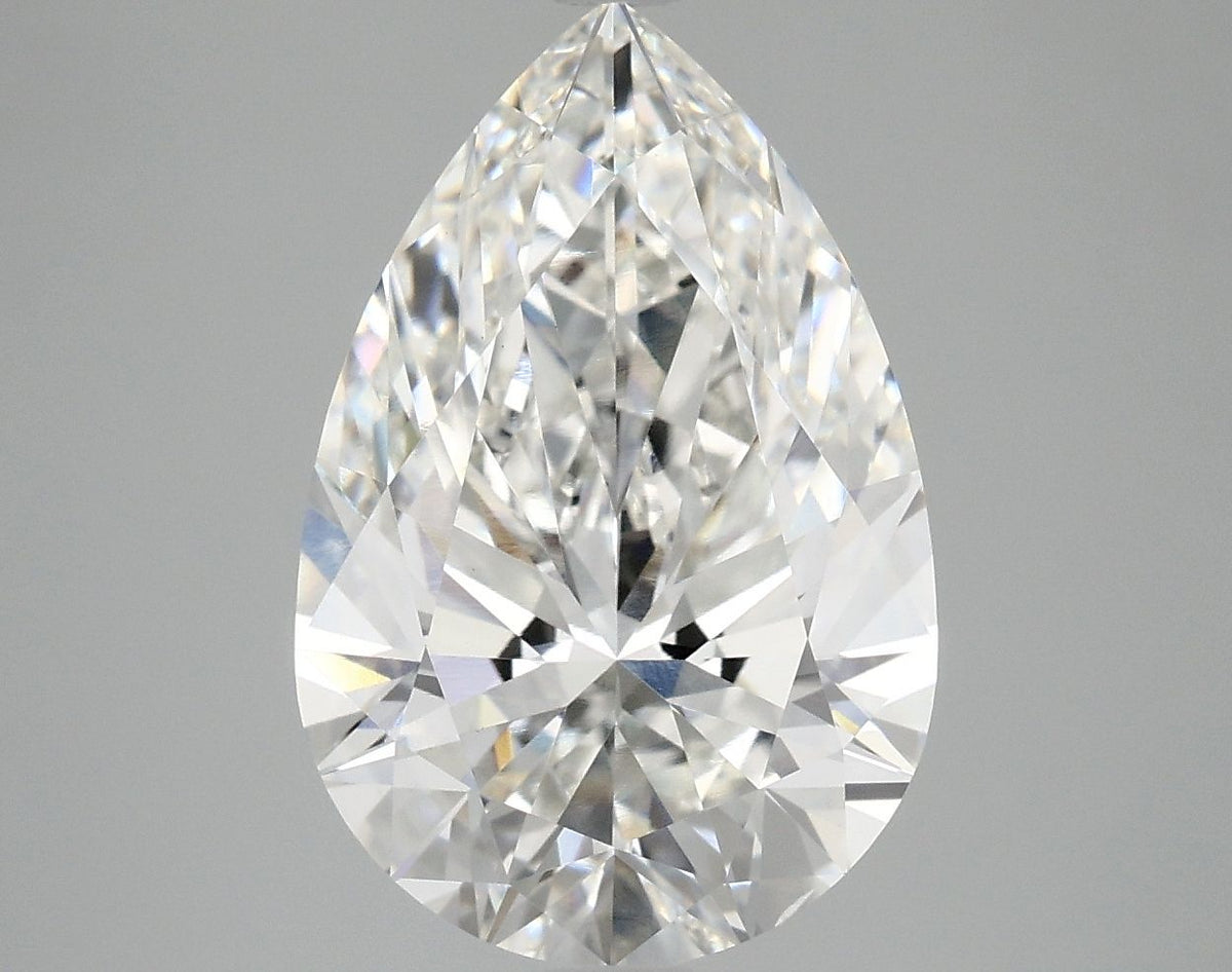 Lab-Grown Pear Diamond - 4.72 Carats, F Color, VS2 Clarity - Certified by IGI - Report Number: LG705552057