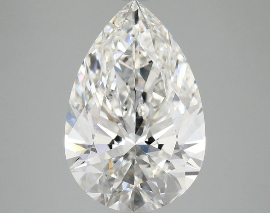 Lab-Grown Pear Diamond - 4.72 Carats, F Color, VS2 Clarity - Certified by IGI - Report Number: LG705552057