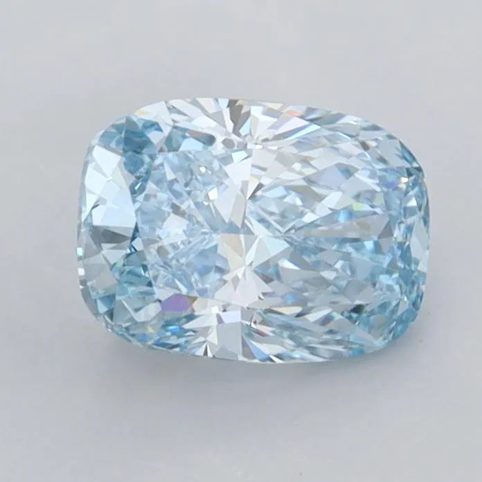 1.00ct Cushion modified Lab Grown Diamond (Colour Fancy Vivid Blue, Clarity VVS2, IGI Certified)