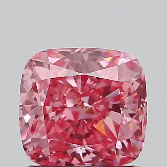 1.00ct Cushion modified Lab Grown Diamond (Colour Fancy Vivid Pink, Clarity VVS2, IGI Certified)