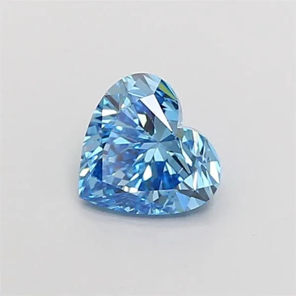 1.00ct Heart Lab Grown Diamond (Colour Fancy Vivid Blue, Clarity VS1, IGI Certified)