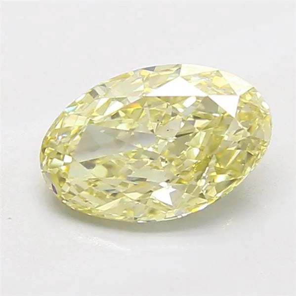 1.00ct Oval Lab Grown Diamond (Colour Fancy Intense Yellow, Clarity VS2, IGI Certified)