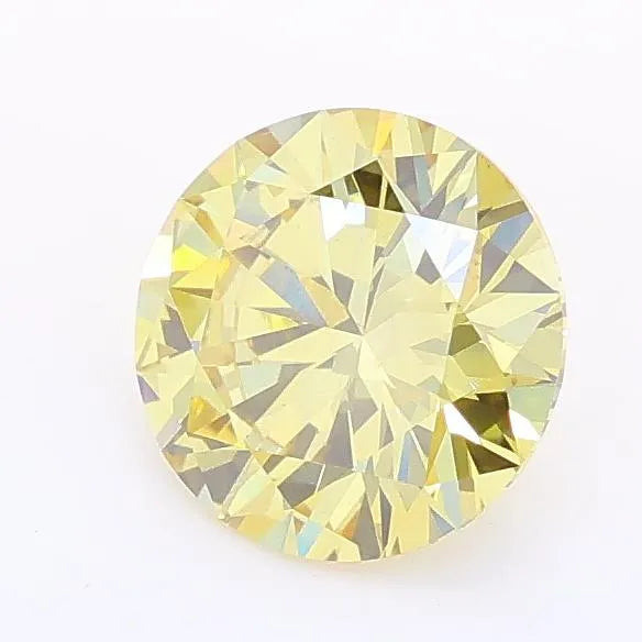 1.00ct Round Lab Grown Diamond (Colour Fancy Light Yellowish Brown, Clarity VS1, Cut EX, IGI Certified)