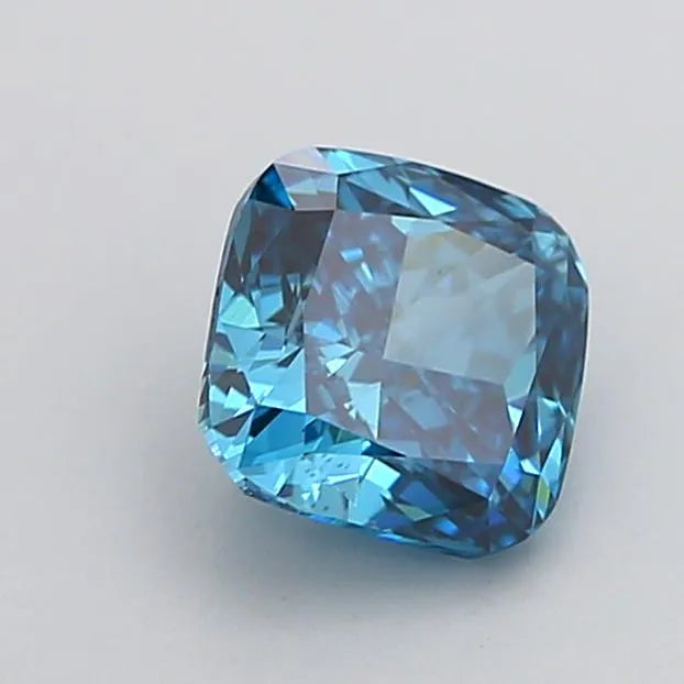 1.01ct Cushion modified Lab Grown Diamond (Colour Fancy Vivid Blue, Clarity VS1, IGI Certified)