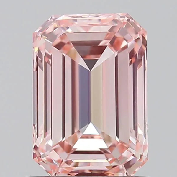 1.01ct Emerald Lab Grown Diamond (Colour Fancy Intense Pink, Clarity VVS2, IGI Certified)