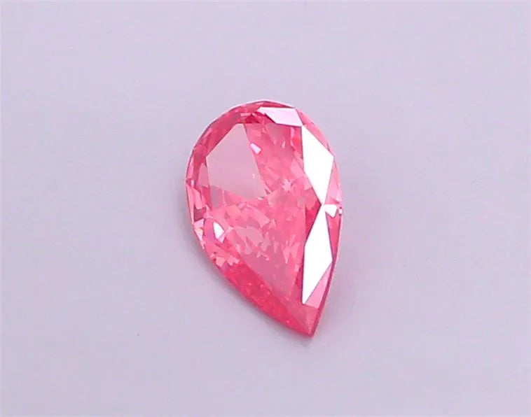 1.01ct Pear Lab Grown Diamond (Colour Fancy Vivid Pink, Clarity VS1, IGI Certified)