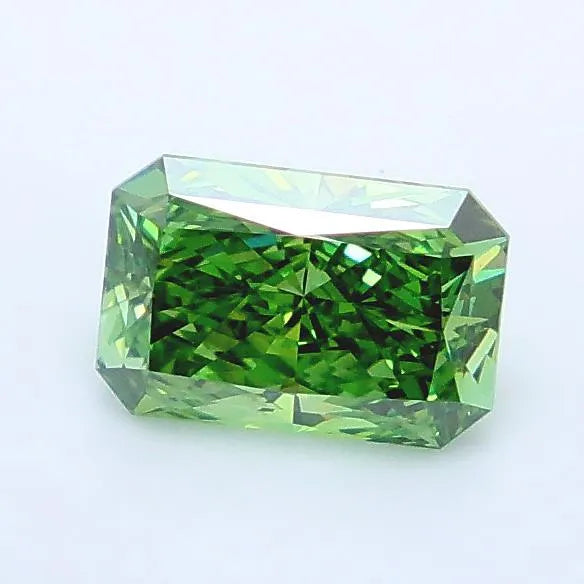 1.01ct Radiant Lab Grown Diamond (Colour Fancy Vivid Green, Clarity VS1, IGI Certified)