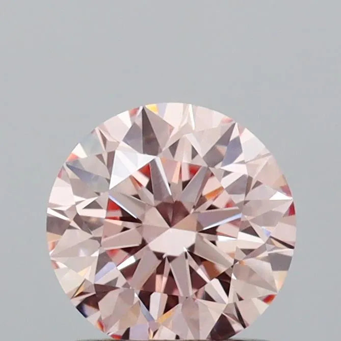 1.01ct Round Lab Grown Diamond (Colour Fancy Pink, Clarity VVS2, Cut ID, IGI Certified)