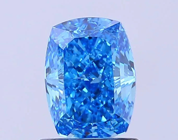 1.02ct Cushion modified Lab Grown Diamond (Colour Fancy Vivid Blue, Clarity VS1, IGI Certified)
