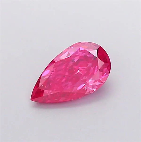 1.02ct Pear Lab Grown Diamond (Colour Fancy Vivid Pink, Clarity SI1, IGI Certified)