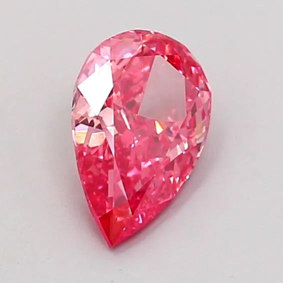 1.02ct Pear Lab Grown Diamond (Colour Fancy Vivid Pink, Clarity VS1, IGI Certified)