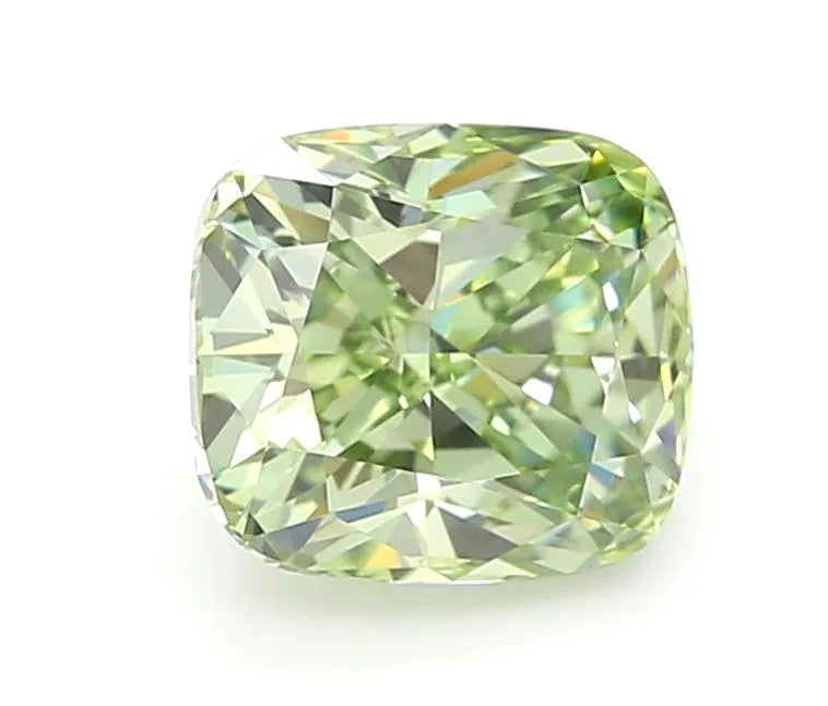 1.03ct Cushion modified Lab Grown Diamond (Colour Fancy Vivid Green, Clarity VVS2, IGI Certified)
