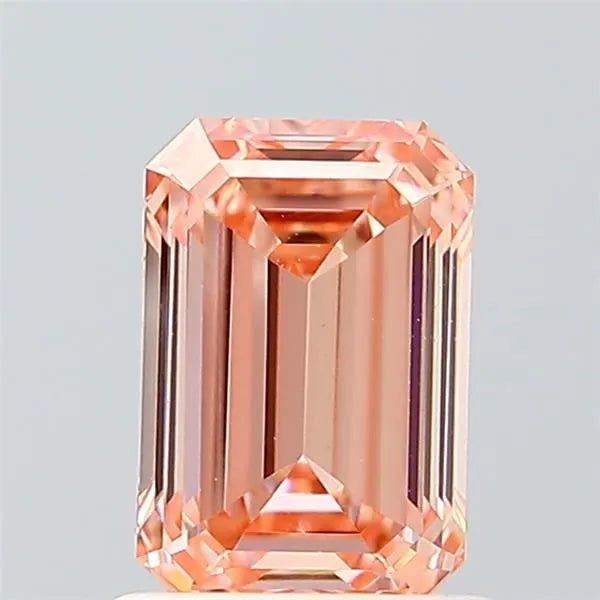 1.03ct Emerald Lab Grown Diamond (Colour Fancy Vivid Pink, Clarity VS1, IGI Certified)